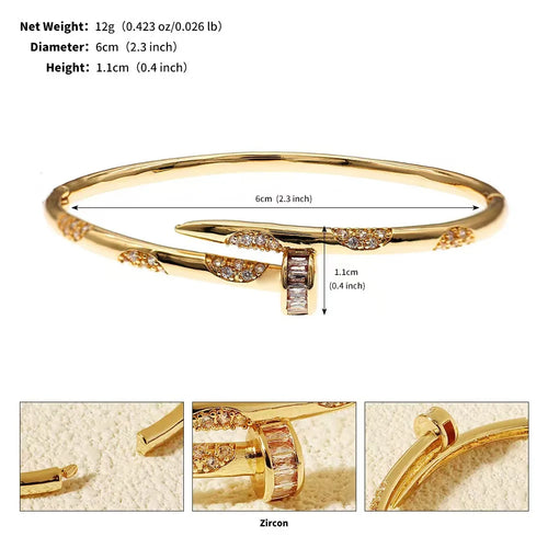 1 Open-Design Simple and Stylish Women's Bracelet – Fashion Jewelry, Perfect Gift for Girlfriend on Special Occasions